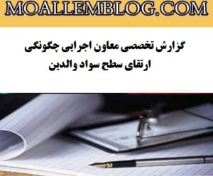 گزارش تخصصی معاون اجرایی