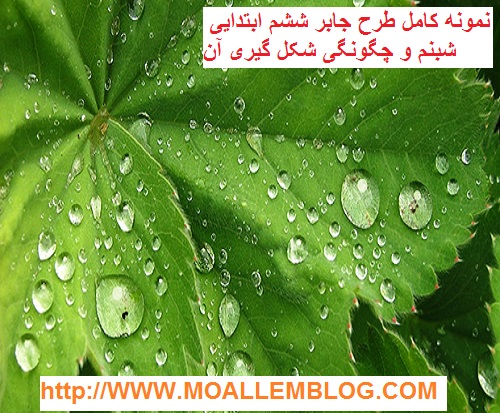 نمونه کامل طرح جابر ششم ابتدایی