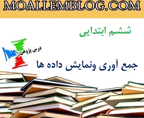 درس پژوهی جمع آوری ونمایش داده ها پایه ششم