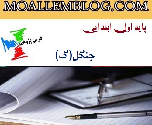 درس پژوهی فارسی جنگل(گ) اول ابتدایی